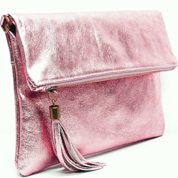 Hermès Clutch bags Pink Leather ref.17041 - Joli Closet