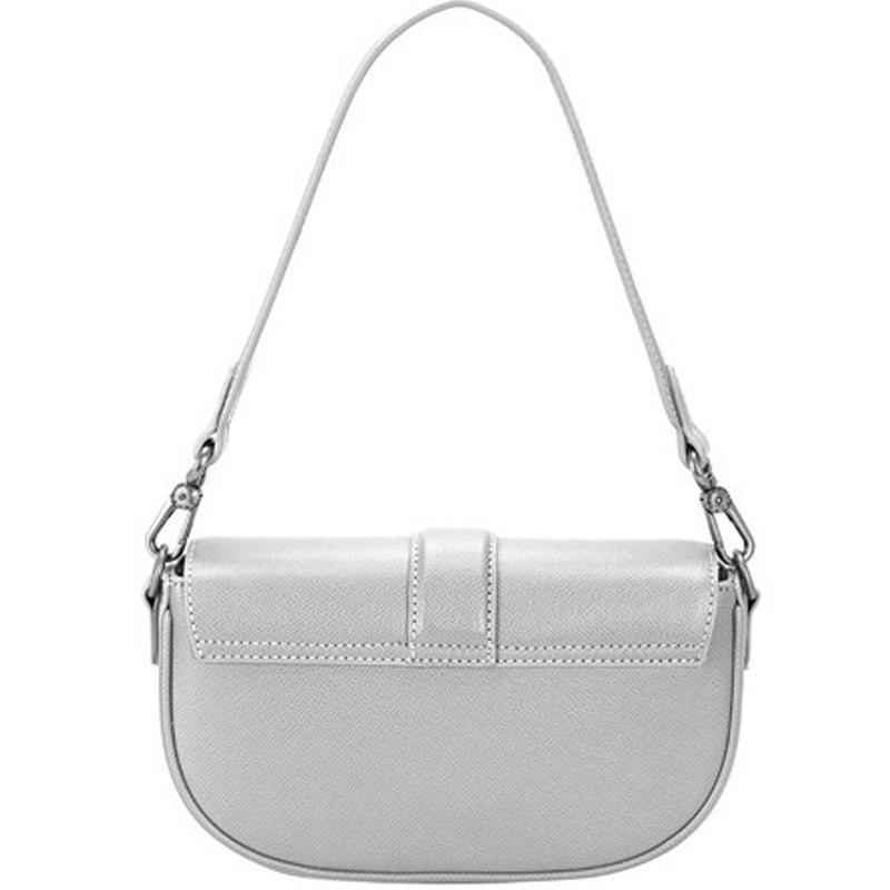 (b2) David Jones Apricot Faux Leather Shoulder Bag