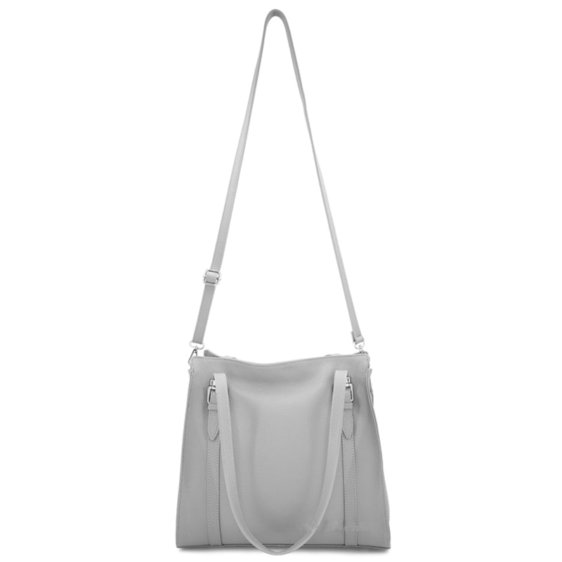 (1c) Your Bag Heaven Black Leather Crossbody Shoulder Tote Shopper Bag