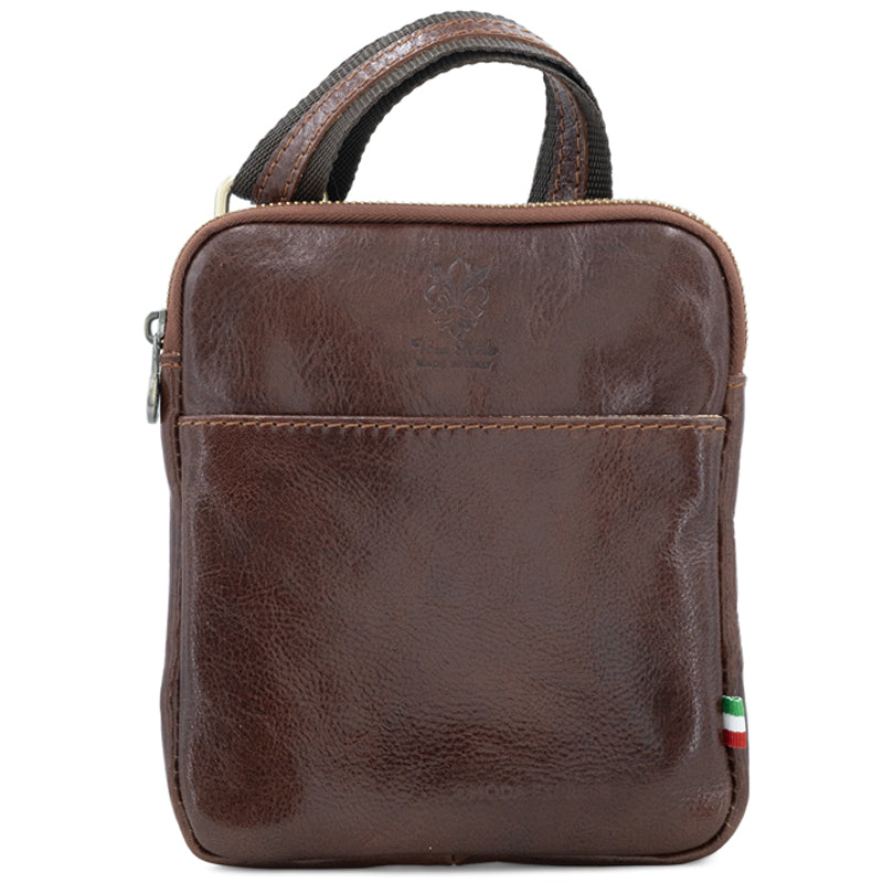 (1) Your Bag Heaven Brown Leather Crossbody Shoulder Bag