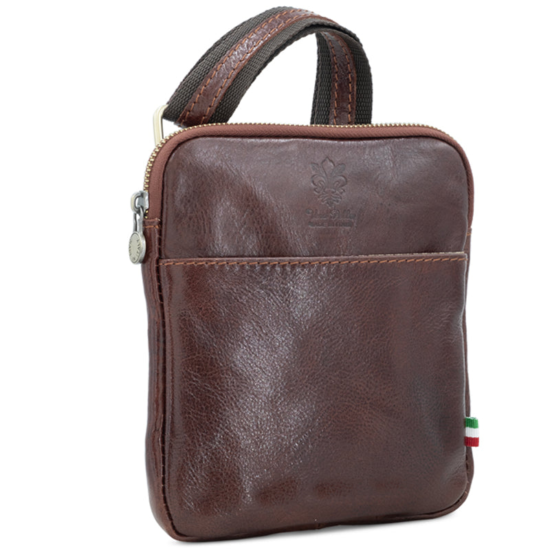 (1) Your Bag Heaven Brown Leather Crossbody Shoulder Bag