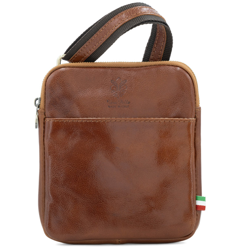 (1) Your Bag Heaven Tan Leather Crossbody Shoulder Bag