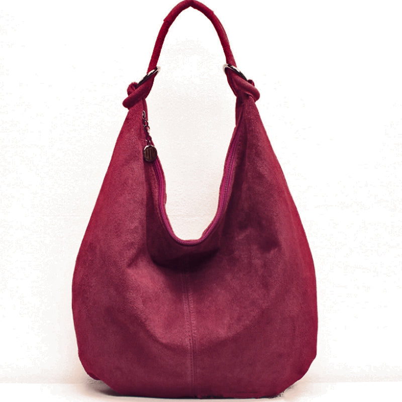 Your Bag Heaven (bh) Shoulder Bag Burgundy Suede