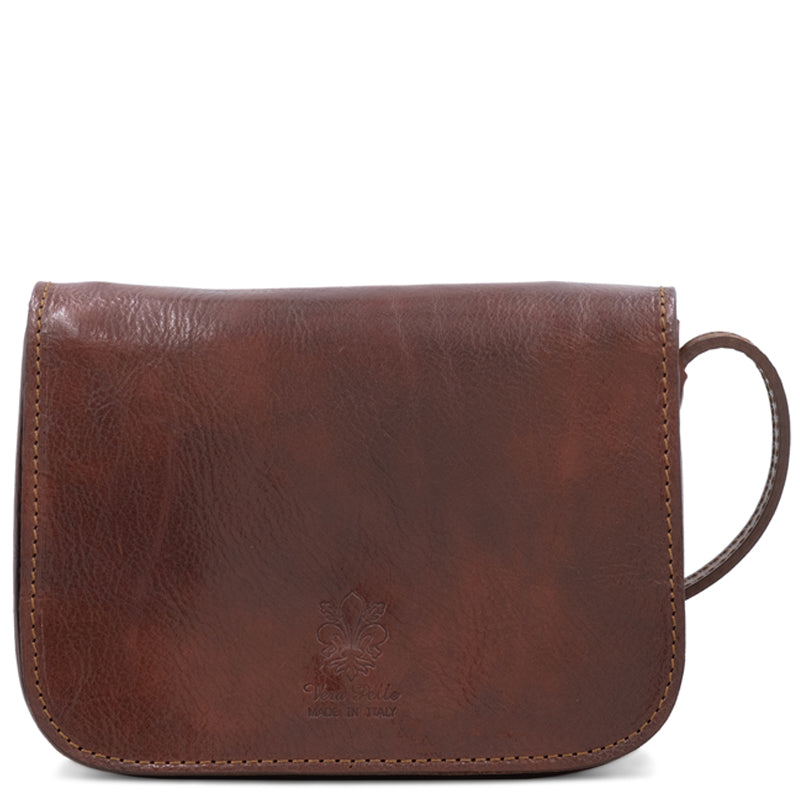 (1a) Your Bag Heaven Brown Leather Crossbody Shoulder Bag