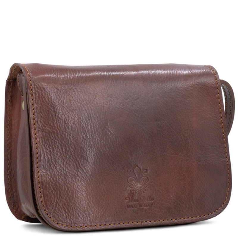 (1a) Your Bag Heaven Brown Leather Crossbody Shoulder Bag