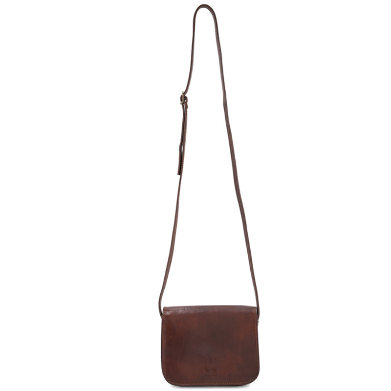 (1a) Your Bag Heaven Brown Leather Crossbody Shoulder Bag