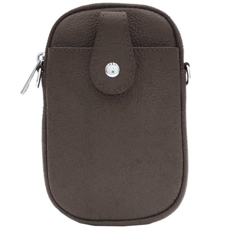 (b1) Your Bag Heaven Burgundy Leather Crossbody Shoulder Bag Phone Bag