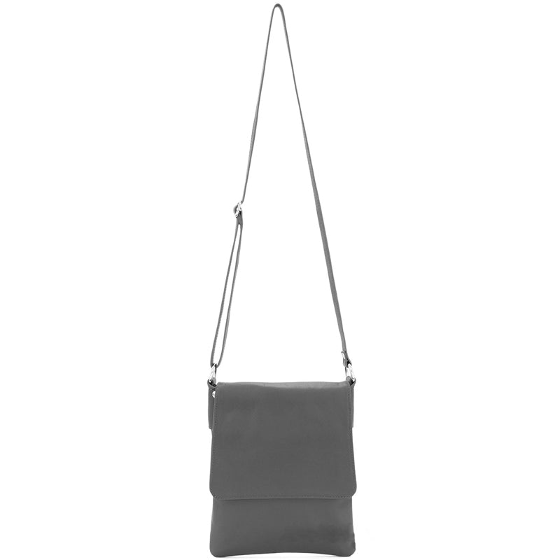 (b2) Your Bag Heaven Taupe Leather Crossbody Shoulder Bag
