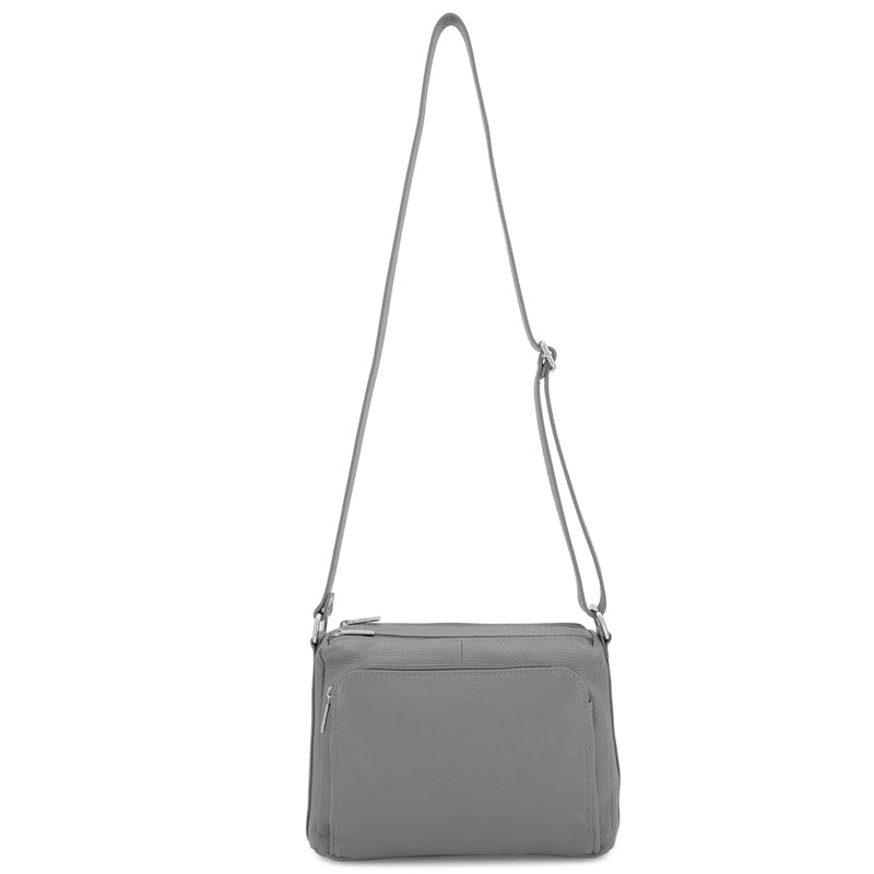 (1c) Your Bag Heaven Dark Brown Leather Crossbody Shoulder Bag