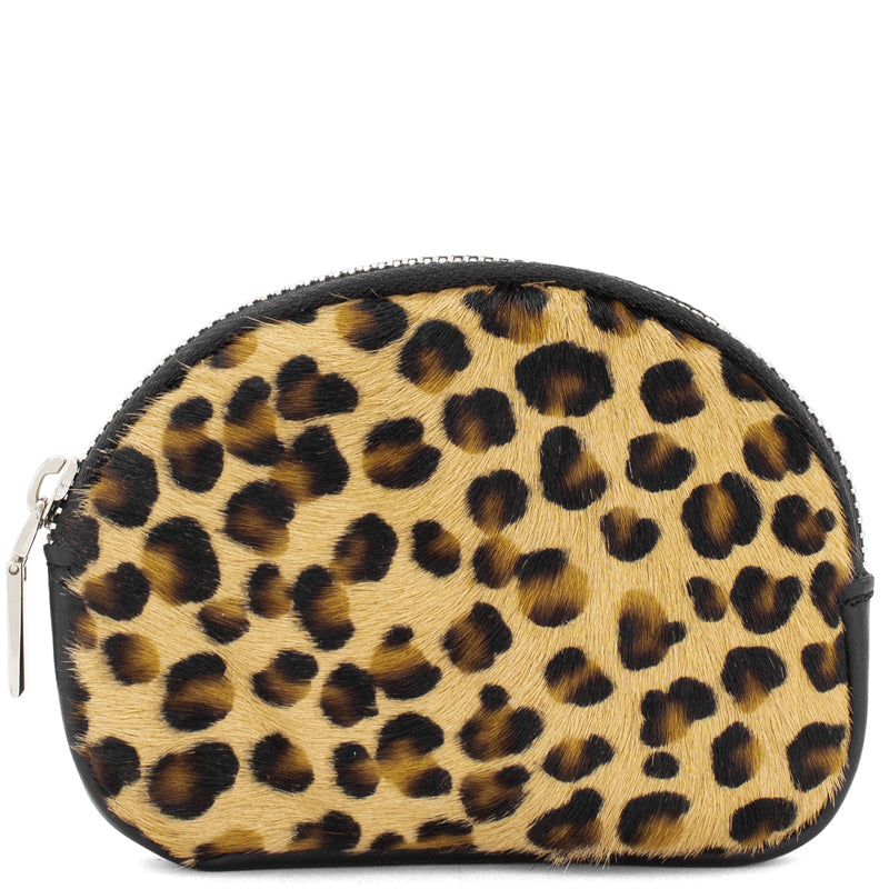 (1e) Your Bag Heaven Black Leather Coin Card Purse