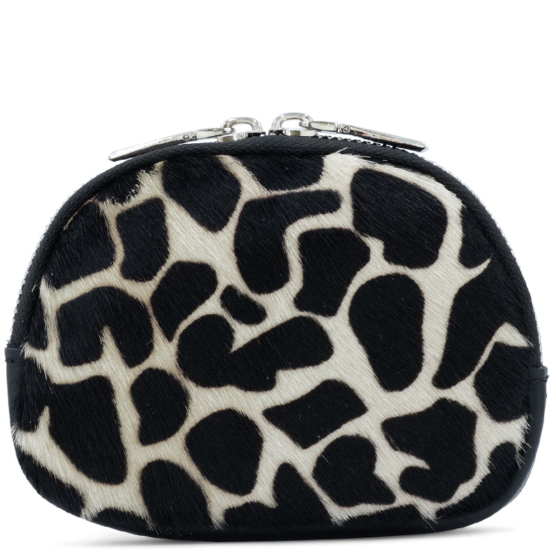 (1e) Your Bag Heaven Black Leather Coin Card Purse