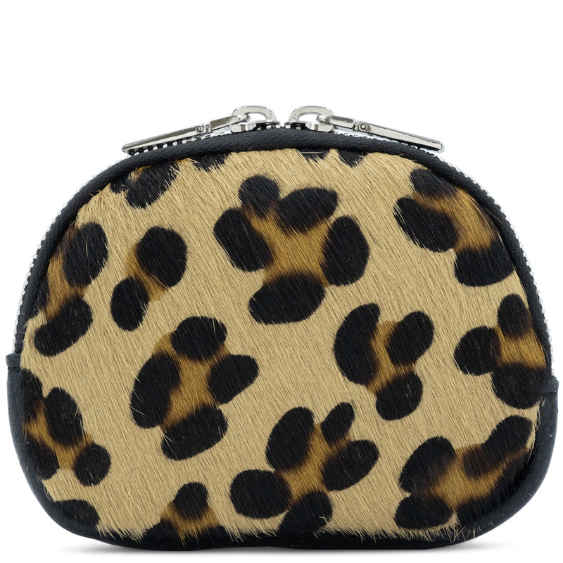 (1e) Your Bag Heaven Black Leather Coin Card Purse