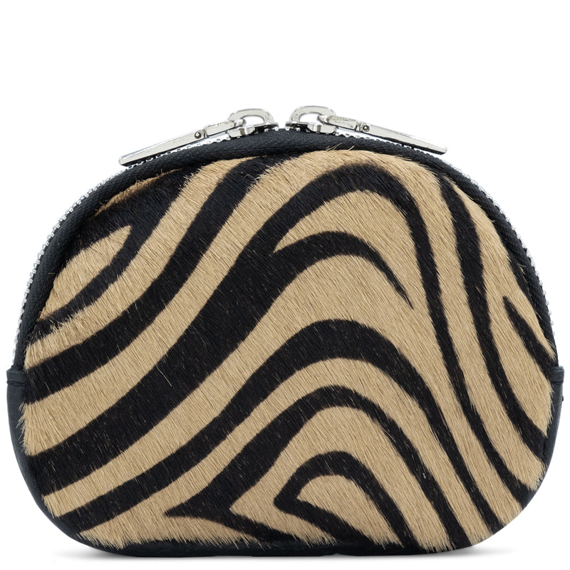 (1e) Your Bag Heaven Black Leather Coin Card Purse