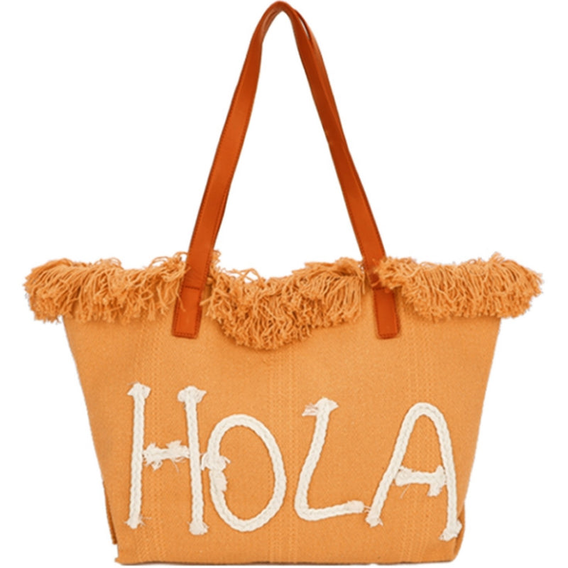 (a) Your Bag Heaven Orange Shoulder Holiday Beach Bag (Copy)