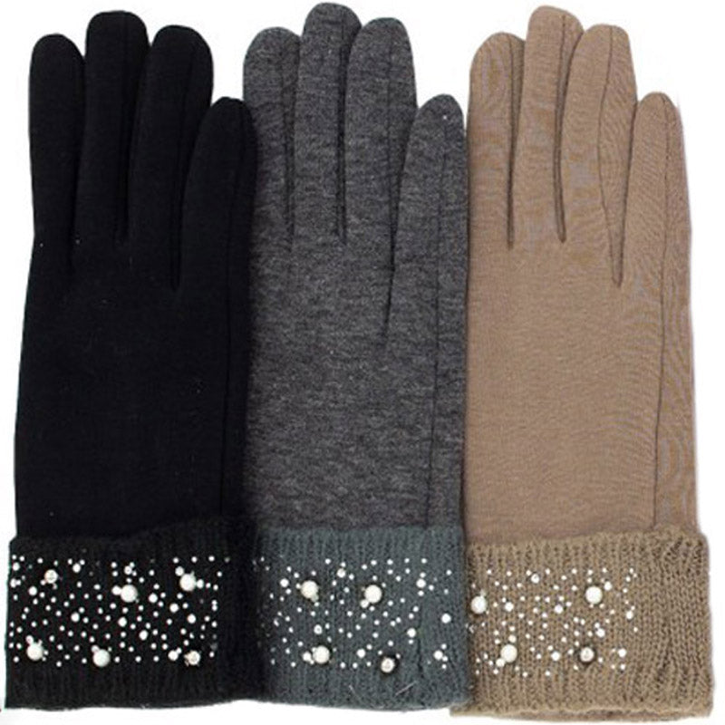 (a9) Bag Heaven Black Pearl Ladies Gloves