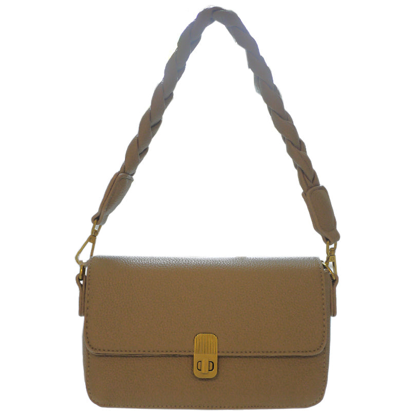 (a2) Your Bag Heaven Taupe Crossbody Shoulder Bag Clutch Bag