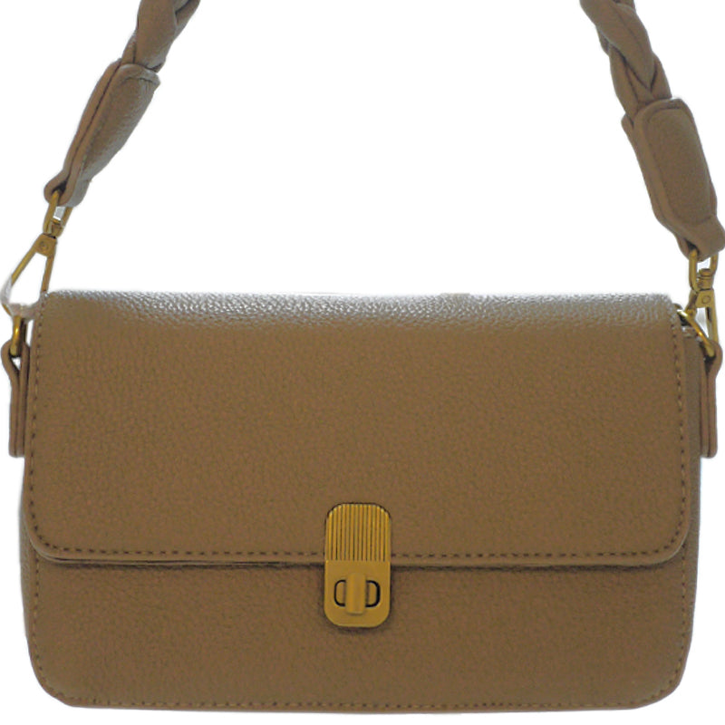 (a2) Your Bag Heaven Taupe Crossbody Shoulder Bag Clutch Bag