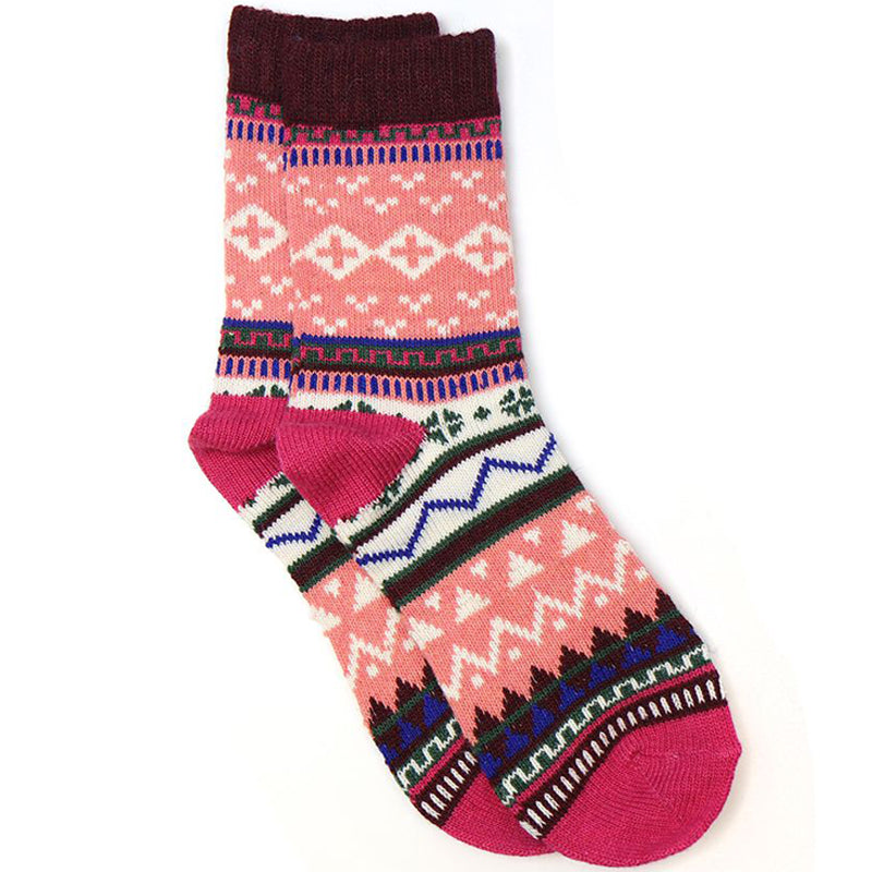 (a) P.O.M 2 Pairs Of Soft Multicoloured One Size Socks