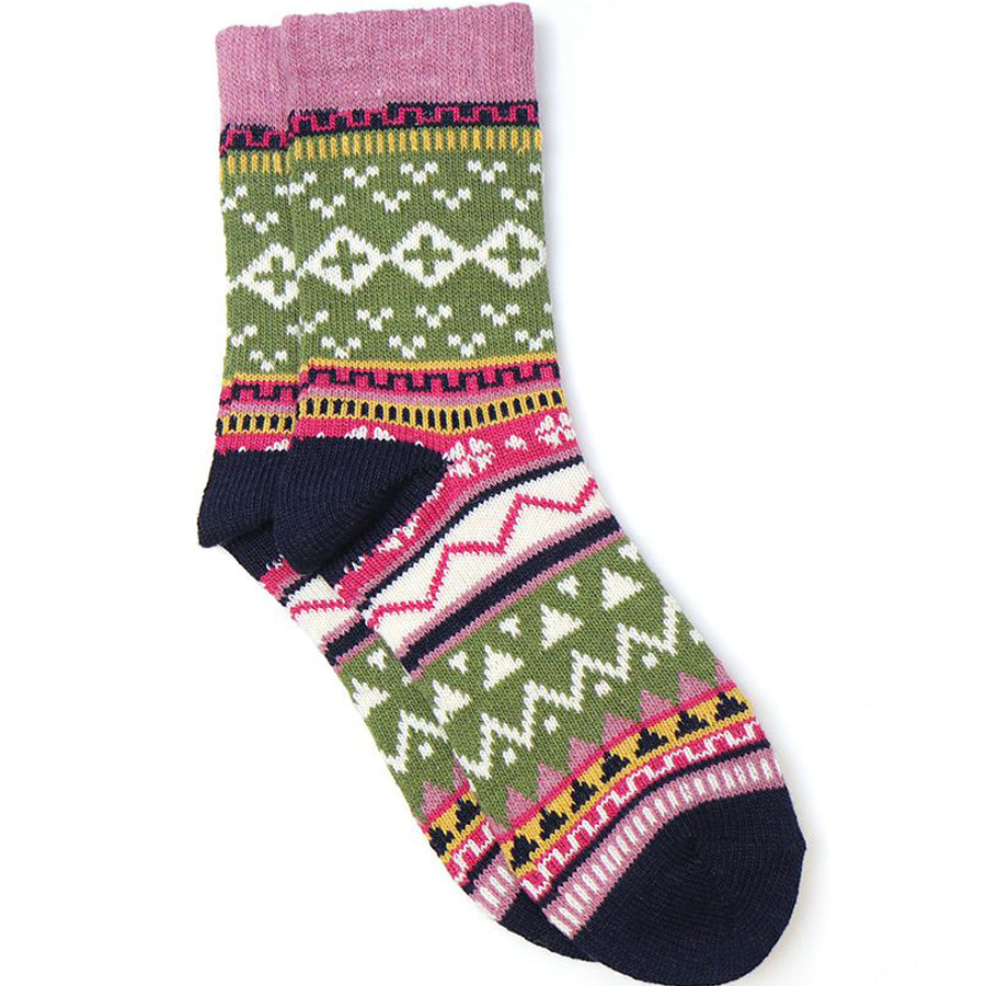 (b) P.O.M Soft Nordic Multicoloured One Size Socks