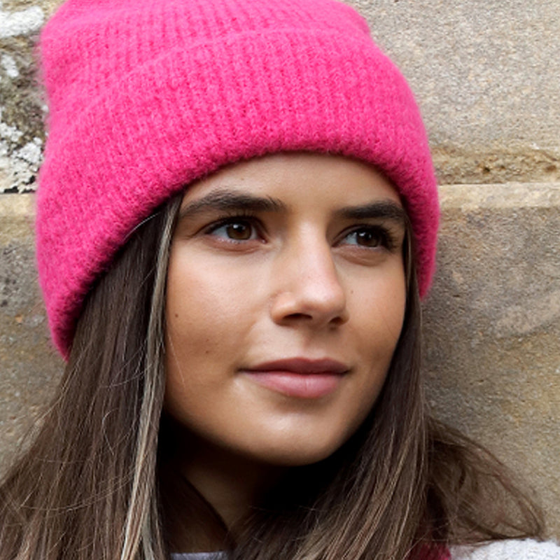 (b4) P.O.M Bright Pink Wrist Warmers