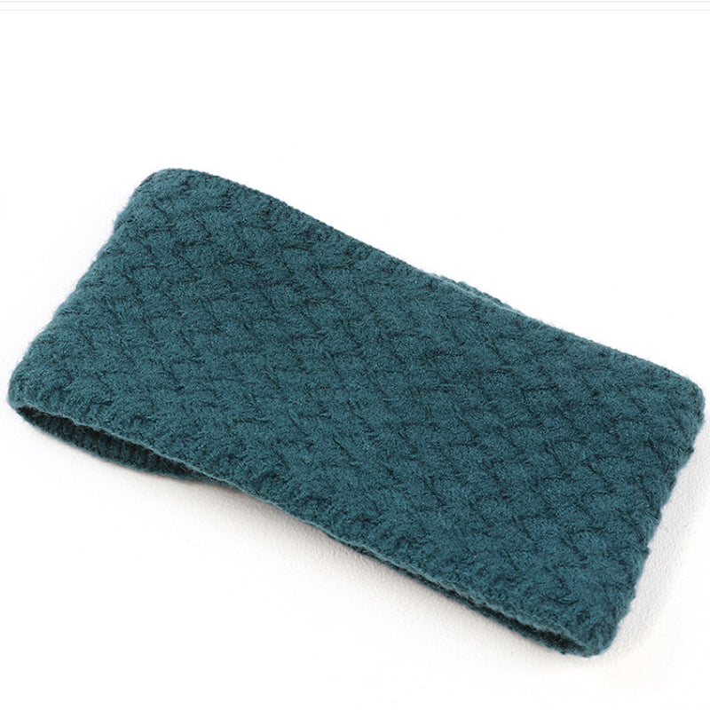 (a34c) POM Matching Teal Cosy Faux Fur Snood And Textured Knitted Gloves Set
