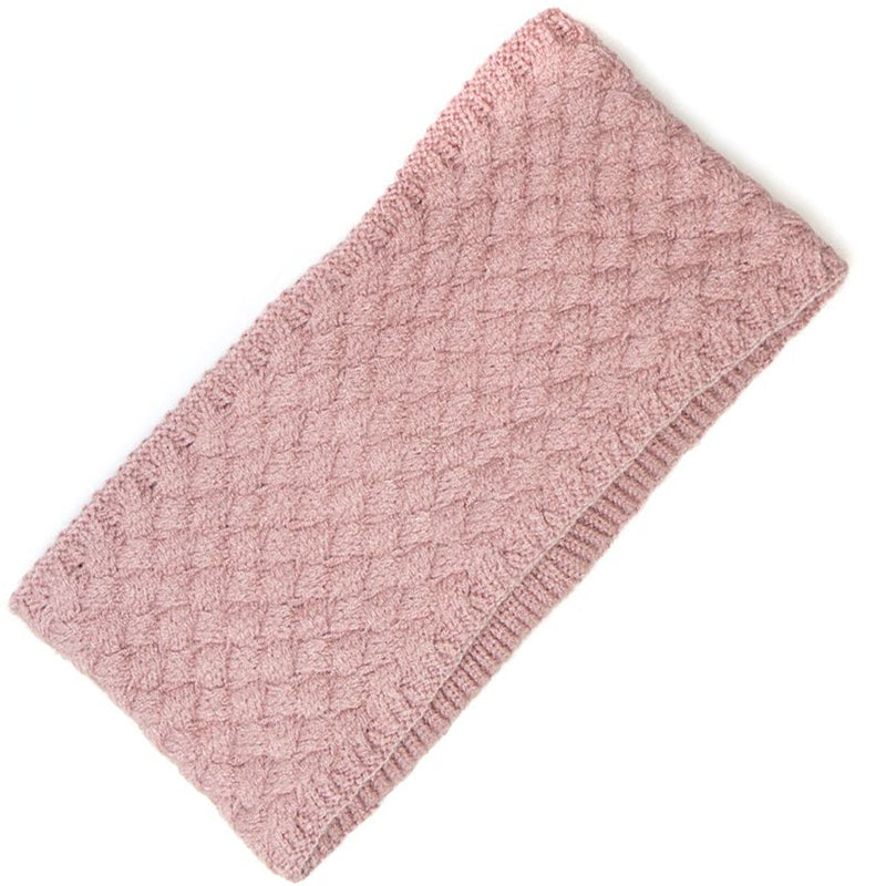 (a1h) P.O.M. Pink Textured Knit Headband