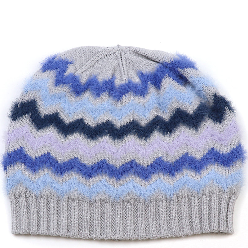 (a1) P.O.M Blue Grey Mix Pull Through Scarf
