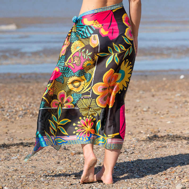 Waist Beach Scarf Wrap Women Chiffon Swimwear Pareo Scarf Beach