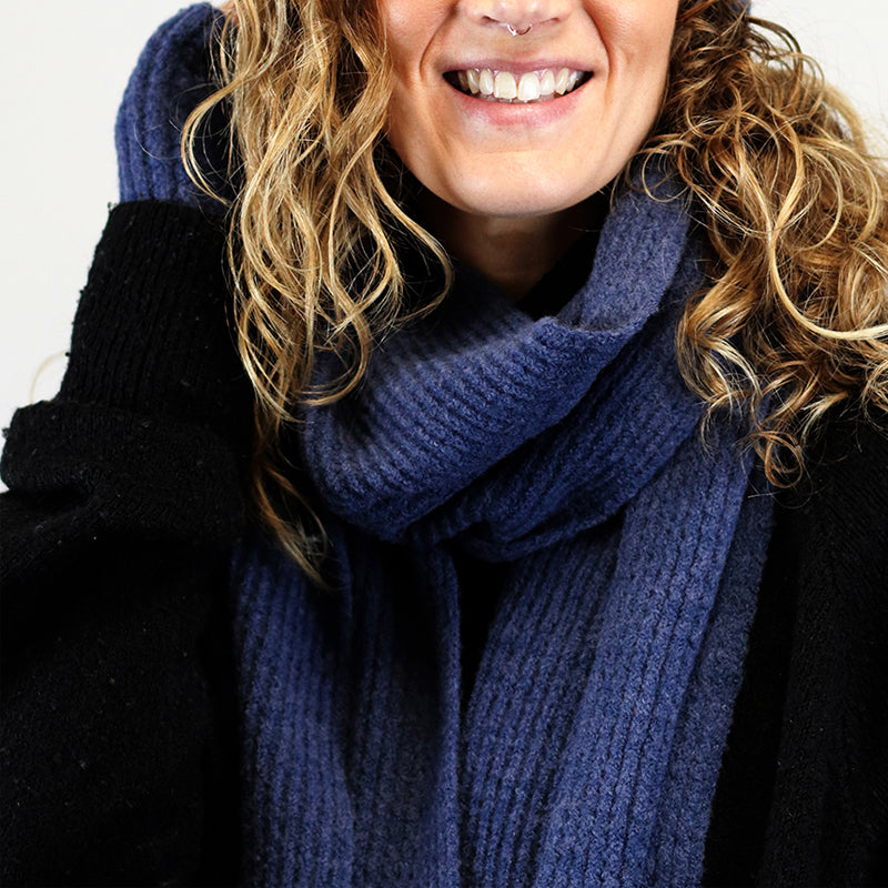 a5) Denim Blue Long Scarf – Your Bag Heaven