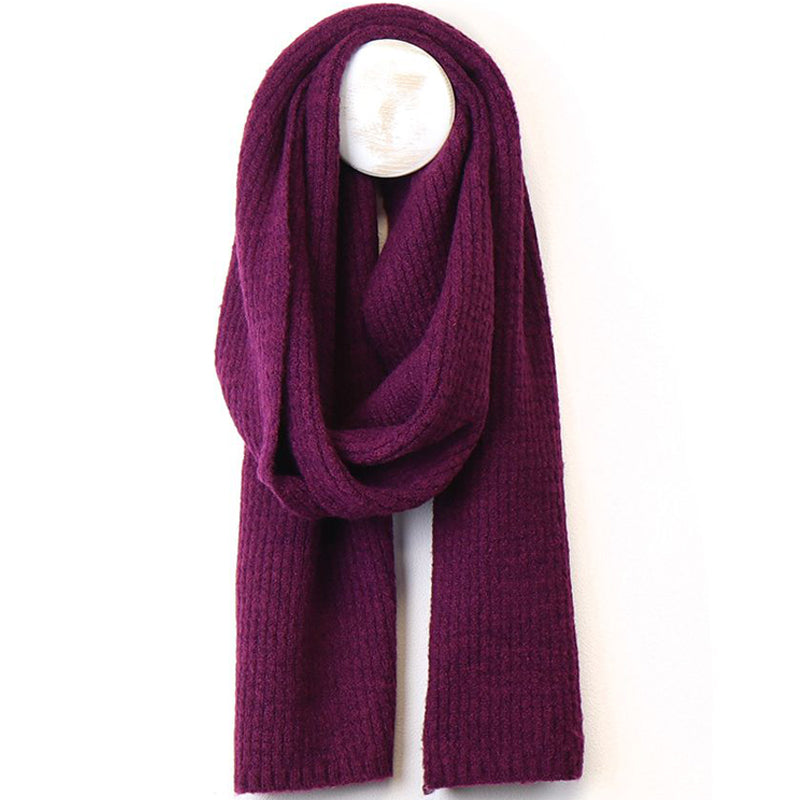 (a1b) P.O.M Long Scarf Berry