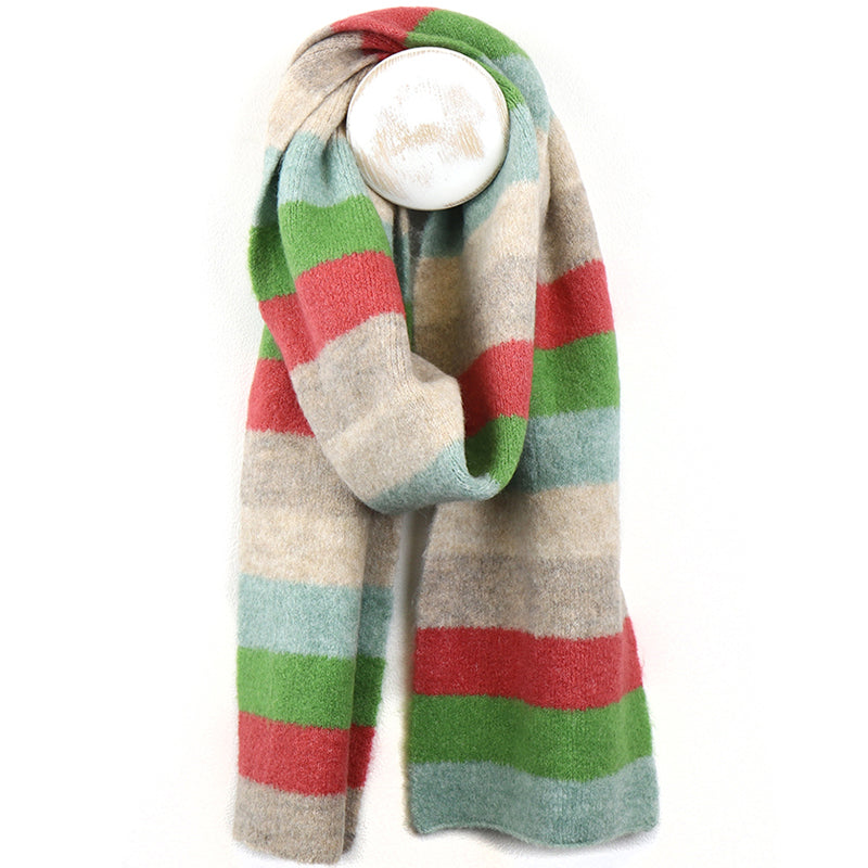 (b9) P.O.M Long Scarf Cream Multi