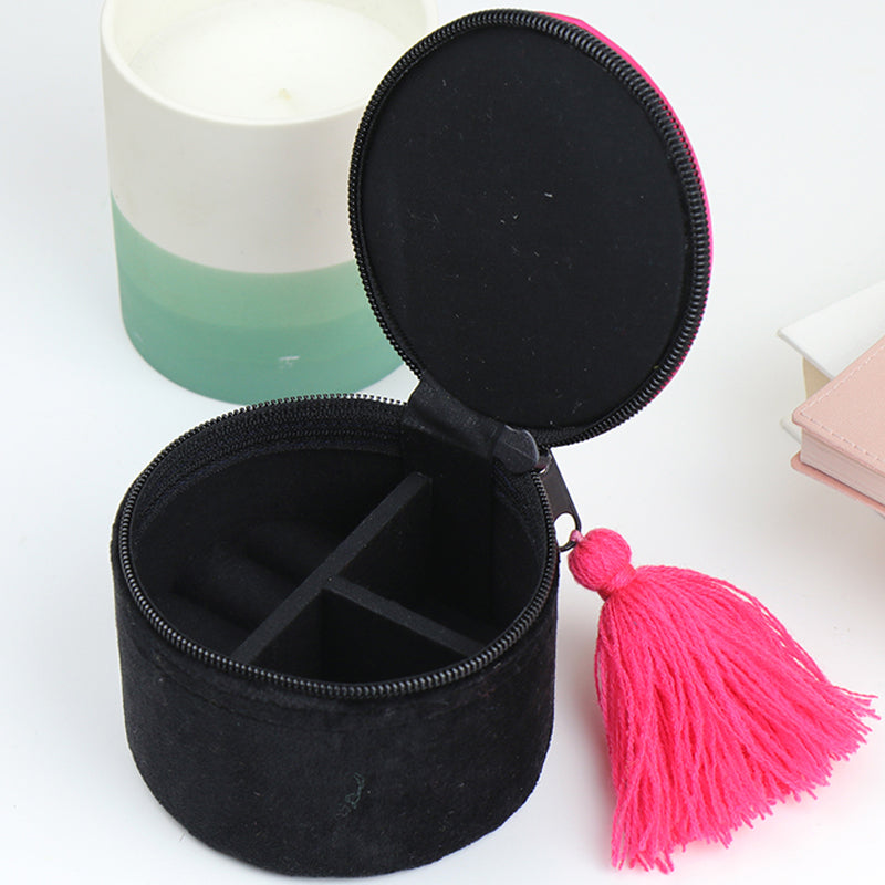 (b8) P.O.M. Trinket Box Black Velvet