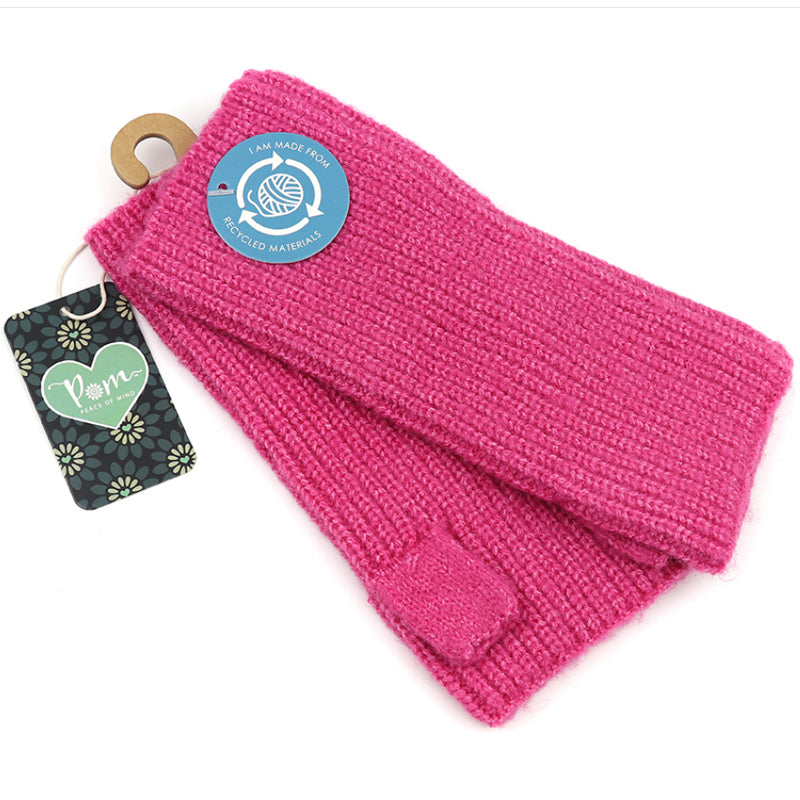 (b4) P.O.M Bright Pink Wrist Warmers