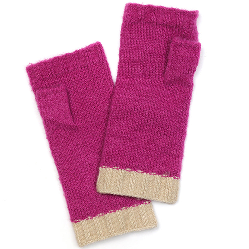(a15) P.O.M. Pink Mix Bobble Hat