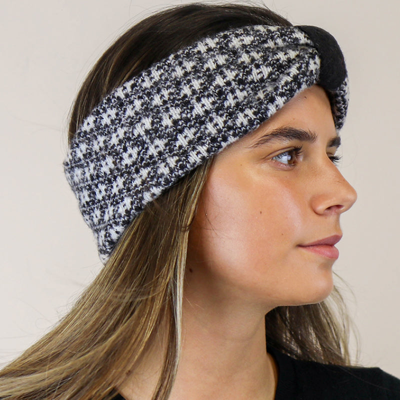 (a2) P.O.M. Scandi Black Knit Headband