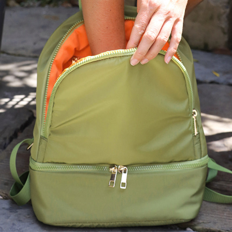 () P.O.M. Teal Vegan Backpack