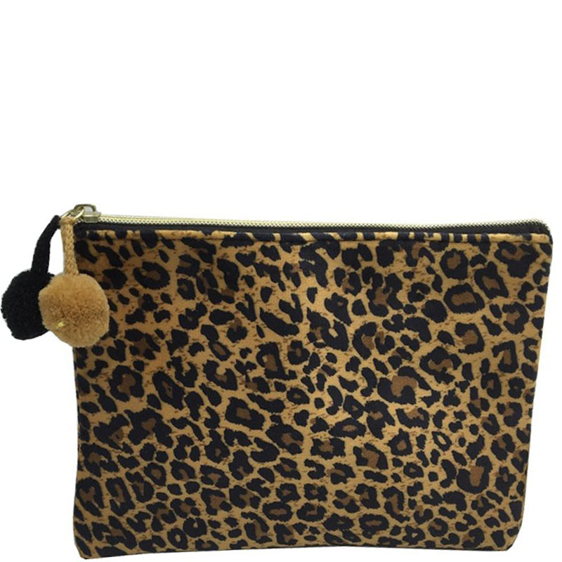 Bag Heaven Large Leopard Make Up Cosmetic Bag Set
