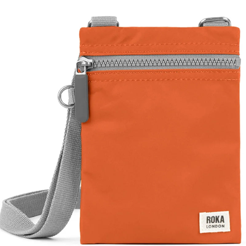 Roka Chelsea Burnt Orange Crossbody Shoulder Bag Vegan Sustainable Product