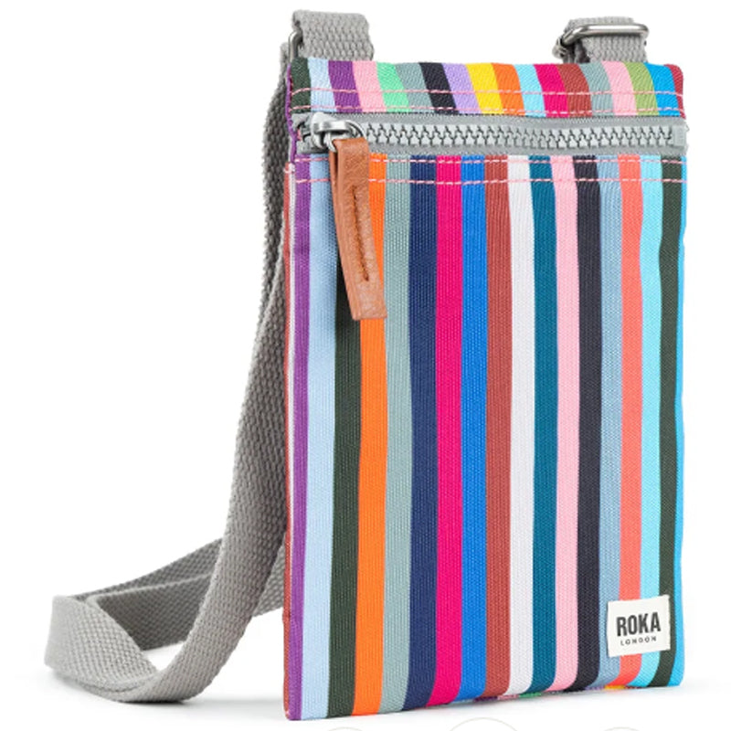 Roka Chelsea Multi Stripe Crossbody Shoulder Bag Vegan Sustainable Product