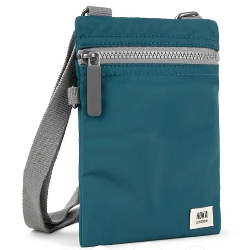 Roka Chelsea Teal Crossbody Shoulder Bag Vegan Sustainable Product