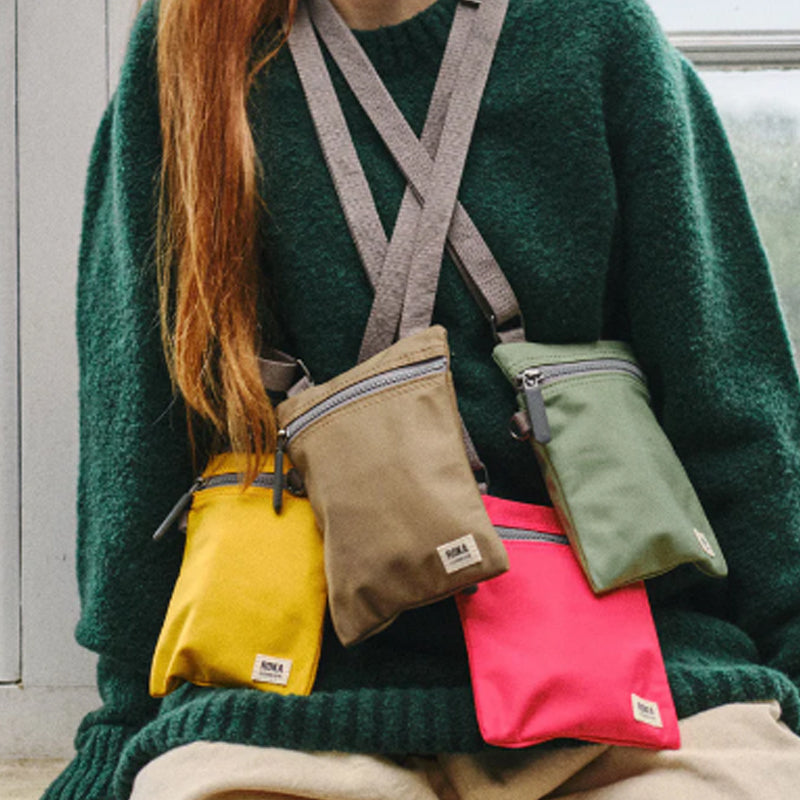 (a3) Roka Chelsea Multi Stripe Crossbody Shoulder Bag Vegan Sustainable Product