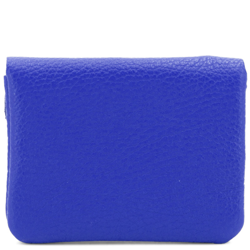 (a2) Your Bag Heaven Small Blue Metalic Leather Purse