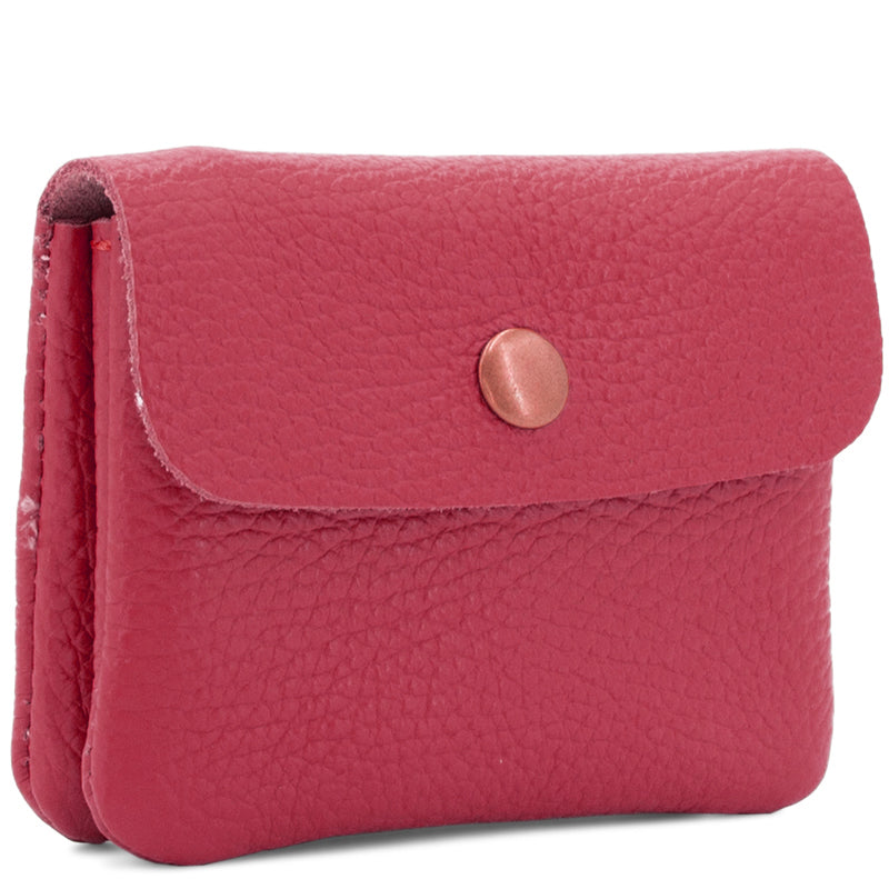 (a2) Your Bag Heaven Small Red Metalic Leather Purse