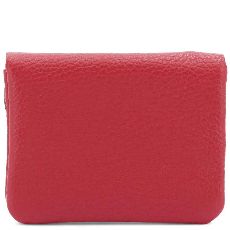 (a2) Your Bag Heaven Small Red Metalic Leather Purse