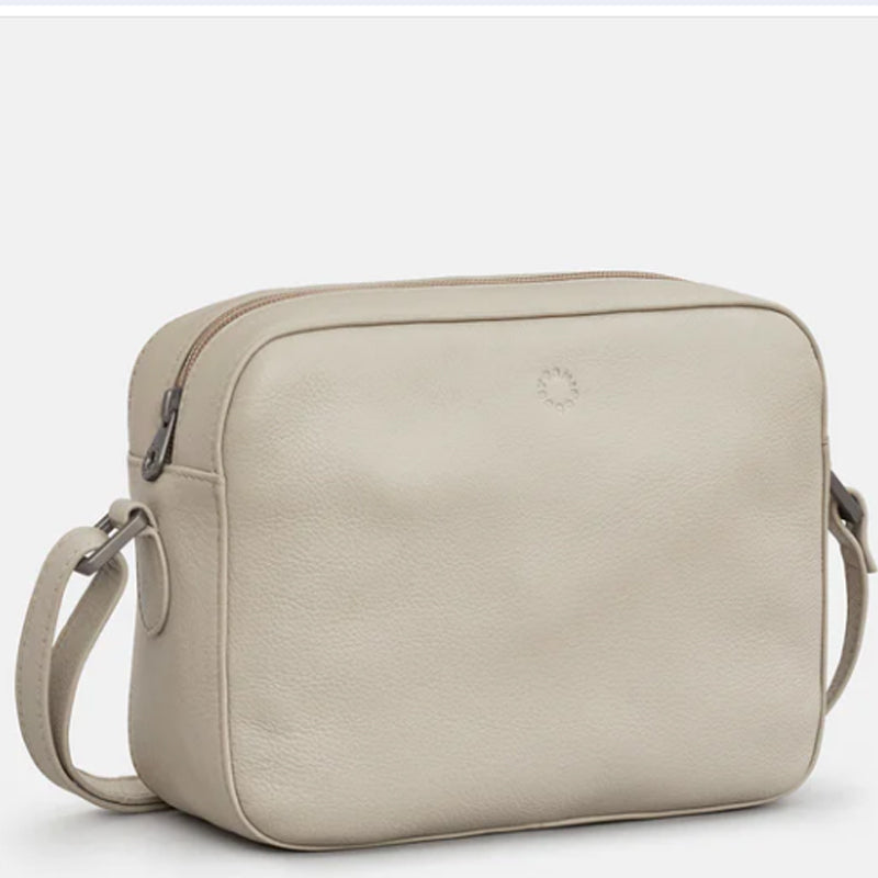 a1 Yoshi Warm Grey Soft Leather Cross Body Bag Shoulder Bag