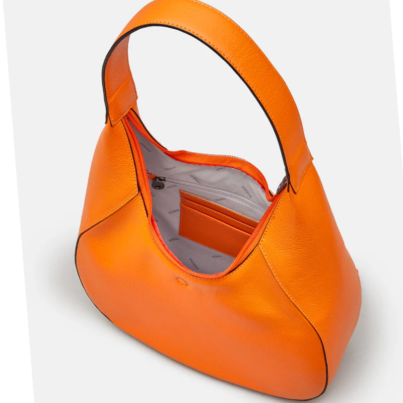a1 Yoshi Orange Soft Leather Shoulder Bag