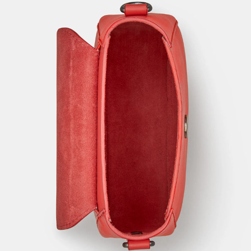 a Yoshi Red Leather Crossbody Shoulder Bag
