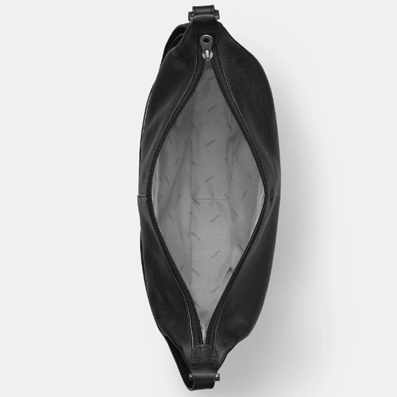 a1 Yoshi Black Soft Leather Cross Body Bag Shoulder Bag
