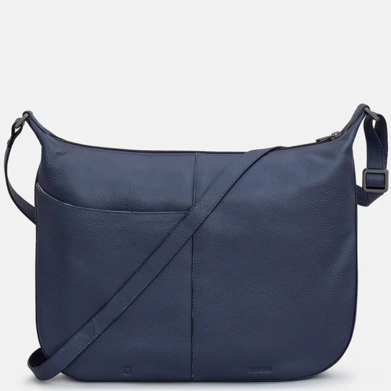 a1 Yoshi Navy Blue Soft Leather Cross Body Bag Shoulder Bag
