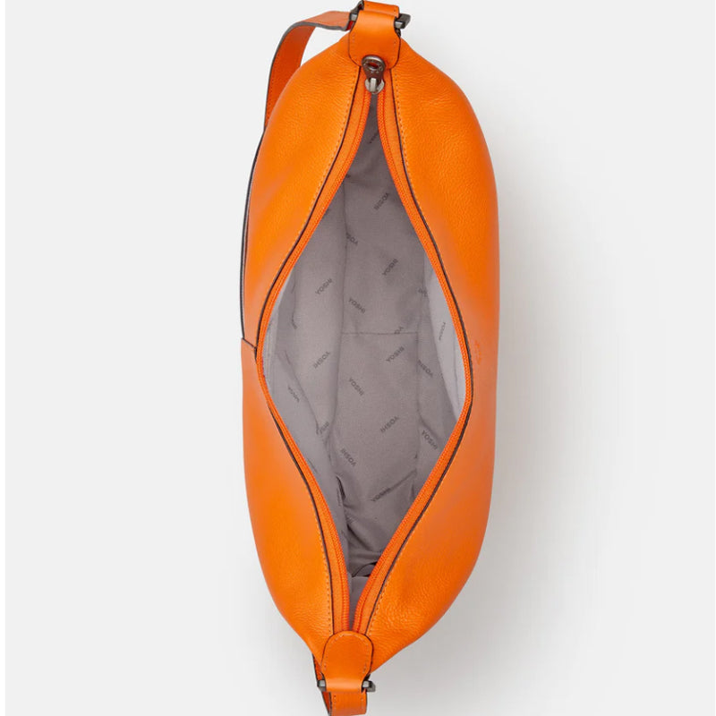 a1 Yoshi Orange Soft Leather Cross Body Bag Shoulder Bag